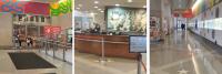 Interior views of hospital lobby